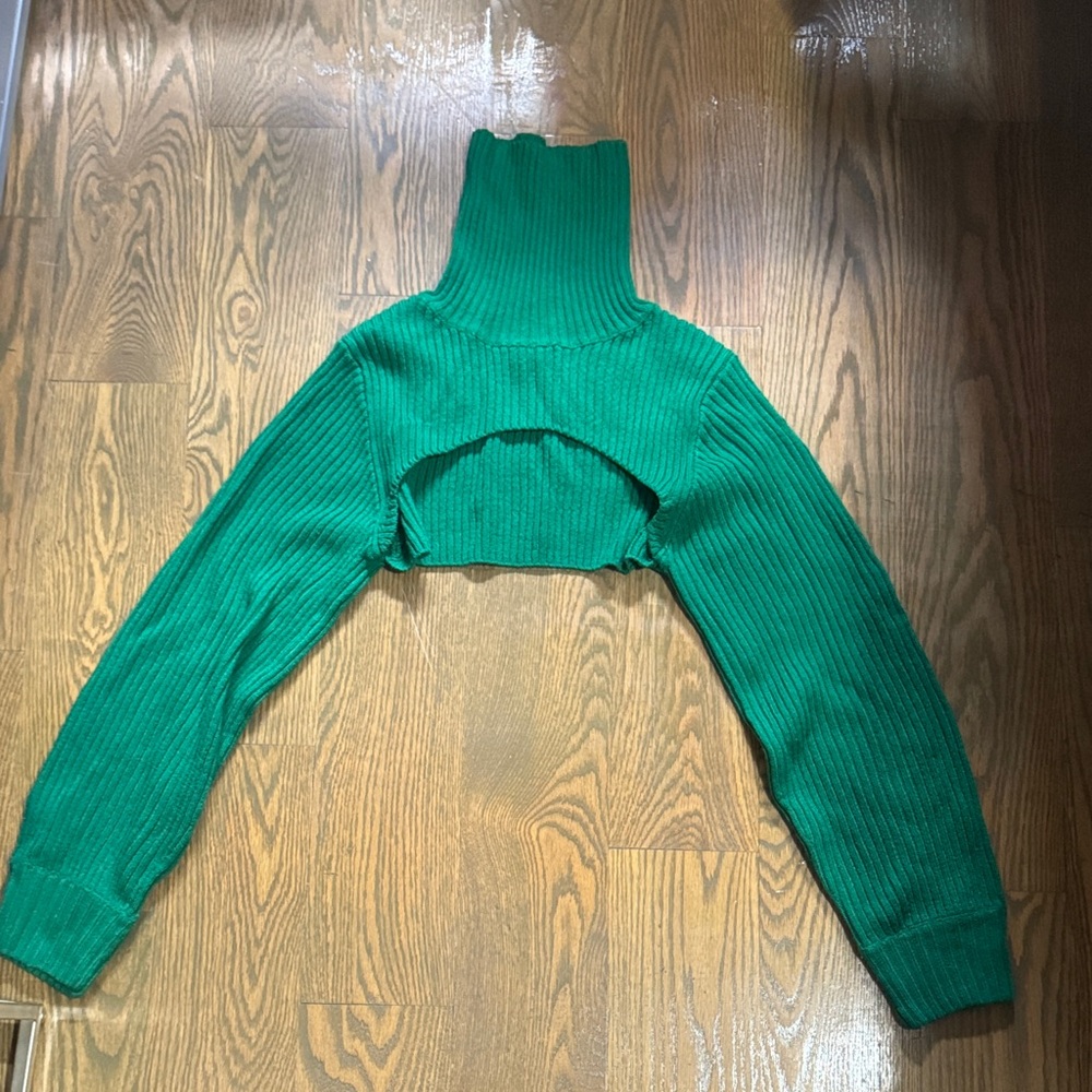 Divided Emerald Green Turtleneck Sweater